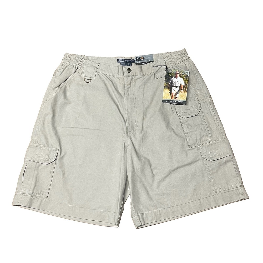 NWT 5.11 Tactical Series Men Shorts 36 OD Khaki Tan 9" Cargo Canvas Style 73285